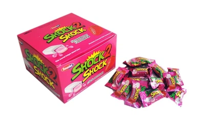 Жевательная резинка Shock Shock Шок-Шок Клубника 100 шт