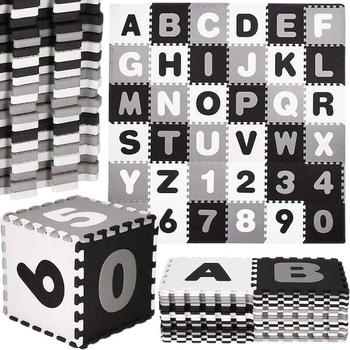 Mata piankowa puzzle dla dzieci Springos Litery i cyfry 175 x 175 cm 36 puzzli 110 elementów FM0019 (5907719428024)