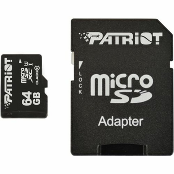 Карта пам'яті microSDXC (UHS-1) Patriot LX Series 64Gb class 10 (adapter SD) (PSF64GMCSDXC10)