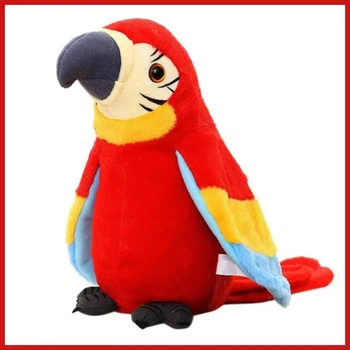 Интерактивная мягкая игрушка попугай Parrot Talking, говорящая