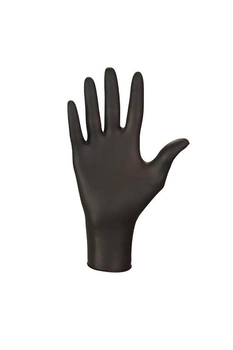 Перчатки чёрные Nitrylex Black 10 УП (1000 шт.) нитриловые