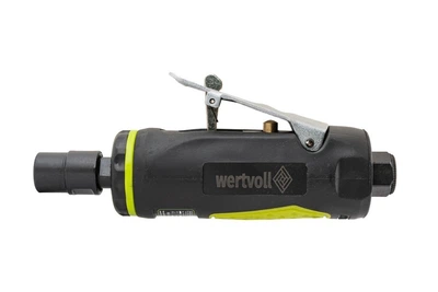 Шлифмашина пневматическая прямая WERTVOLL 1/4", 25000 об/мин, 100 л/мин, 6.3 bar (PN-2002)