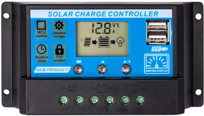 Контролер сонячної панелі Volt Polska SOL PWM 20A 2xUSB (3IPSSOLU20)