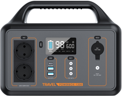 Stacja ładująca Volt Polska TRAVEL POWERBOX 1200 / 600 W / 560 Wh / Li-ion (5TPBOX1200)