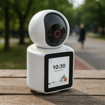 Wi-Fi камера відеоспостереження з HD-екраном 2.8", 1080p, обертання 350°, двосторонній зв'язок, детекція руху, нічне бачення