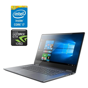 Игровой ноутбук-трансформер Lenovo Yoga 720-15IKB / 15.6" (3840x2160) IPS Touch / Intel Core i7-7700HQ (4 (8) ядра по 2.8 - 3.8 GHz) / 16 GB DDR4 / 240 GB SSD / nVidia GeForce GTX 1050, 2 GB GDDR5, 128-bit / WebCam б/у