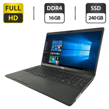 Ультрабук Dell Latitude 5501 / 15.6" (1920x1080) IPS / Intel Core i7-9850H (6 (12) ядра по 2.6 - 4.6 GHz) / 16 GB DDR4 / 240 GB SSD M.2 / Intel UHD Graphics 630 / WebCam б/у