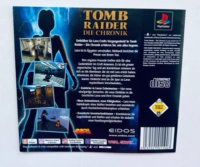 Задня обкладинка для гри SIE Tomb Raider - Die Chronik - PS1, Б/В