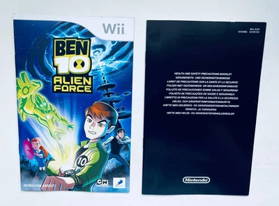 Мануал + вкладыши для игры Ben 10 Alien Force - Nintendo Wii, Б/У