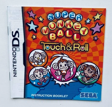 Мануал для игры Super Monkey Ball Touch and Roll - Nintendo DS, Б/У