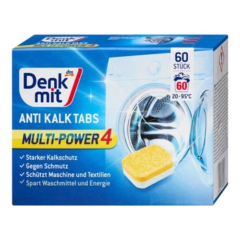 Таблетки для видалення накипу пральної машини Denkmit Anti Kalk 60 шт