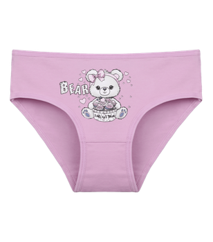 Трусы слипы для девочки с принтом BEAR - Donella - 4171PB52 - 98-104 см - Розовый
