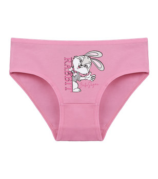 Трусы слипы для девочки с принтом RABBiT - Donella - 4171PB44 - 110-116 см - Малиновый