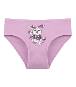 Трусы слипы для девочки с принтом RABBiT - Donella - 4171PB44 - 110-116 см - Розовый