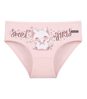 Трусы слипы для девочки с принтом Sweet Girls - Donella - 4171PB123 - 110-116 см - Персиковый
