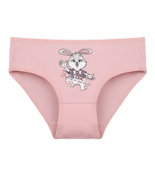 Трусы слипы для девочки с принтом RABBiT - Donella - 4171PB44 - 122-128 см - Персиковый