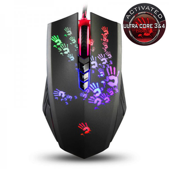 Игровая мышь A4Tech Bloody A60A чёрная RGB подсветка 4000 CPI