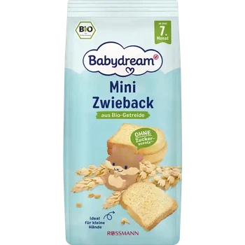 Дитячі сухаріки Babydream Mini Zwieback для дітей з 7 місяців