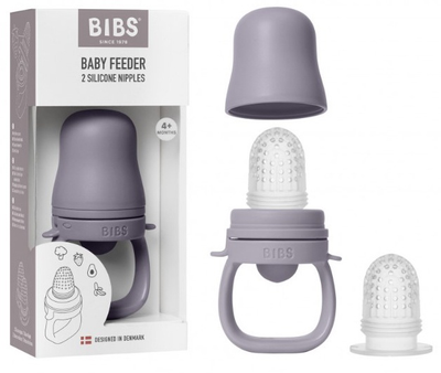 Силіконовий ніблер BIBS Baby Feeder Fossil Grey, 4 міс.+