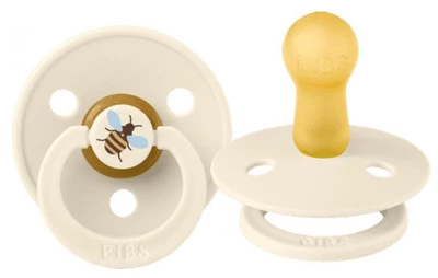 Класична латексна пустушка BIBS Colour STUDIO Bumblebee Friends Ivory 6-18 міс. розмір 2