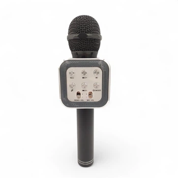 Караоке микрофон Bluetooth DM WS1818 с динамиками беспроводная колонка микрофон для пения Черный