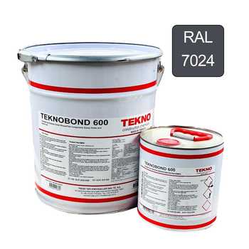 Эпоксидная краска для бетонного пола Teknobond 600, 20 кг, графитово-серый цвет (RAL 7024)