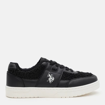 Женские сникеры U.S. Polo Assn 4F,Violet 4Pr 101885402 38 Черные (8684317674981)