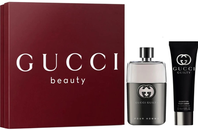 Набір для чоловіків Gucci Guilty Pour Homme Туалетна вода 50 мл + Гель для душу 50 мл (3616305267078)