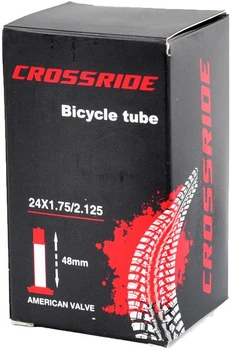 Камера для велосипеда Crossride 24×1,75/2,125 AV 48 мм