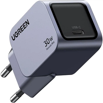 Ładowarka sieciowa Ugreen X703 Nexode Pro 30W USB-C GaN Fast Charger Szara 35006 (6941876230068)