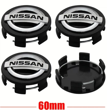 Колпачки на титаны "Nissan" (60/56мм) Черный NS-034