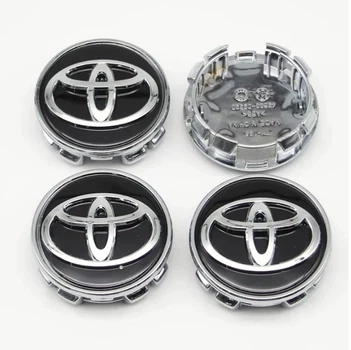 Колпачки на титаны "Toyota" (62/56мм) Черные (TY-195) 42603-02320