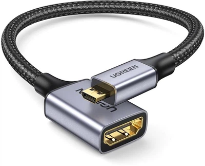 Адаптер Ugreen HD149 Micro-HDMI Male to HDMI Female 4K@60Hz 0.25 м Black (UGR-10553)