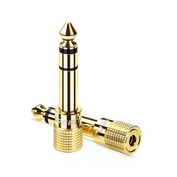 Переходник UGREEN 6.5mm Male to 3.5mm Female Adapter Gold (20503)