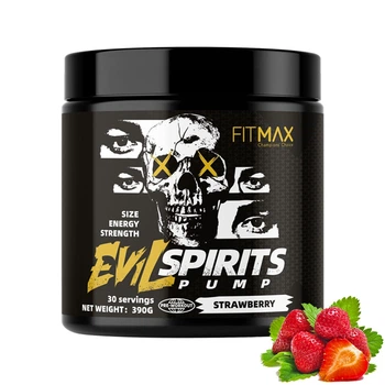 Передтренувальна формула FitMax Pre-Workout Evil Spirits 390g (Strawberry)