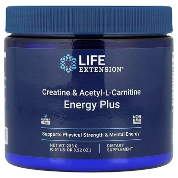 Креатин и ацетил-L-карнитин Life Extension Creatine & Acetyl-L-Carnitine, Energy Plus 233 g