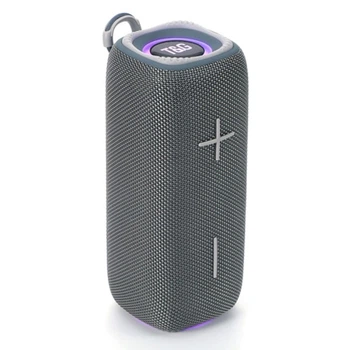 Портативна колонка TG 654 gray 8W з підсвічуванням