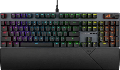 Klawiatura przewodowa ASUS ROG Strix Scope II X NX Snow V2 PBT USB Black (90MP03XF-BKUA20)
