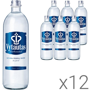 Упаковка сильногазованої мінеральної води Vytautas скло 12 шт. х 0,75 л