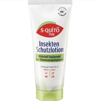 Лосьон от насекомых из масла лимонного эвкалипта S-QUiTO free Insektenschutzlotion mit Zitroneneukalyptusöl 100 мл