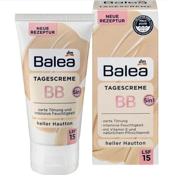 BB крем для світлої шкіри SPF 15 Balea BB Creme Heller Hautton LSF 15 50 ml