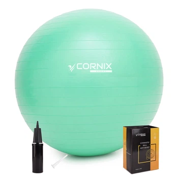 М'яч для фітнесу (фітбол) Cornix 75 см Anti-Burst XR-0366 Mint