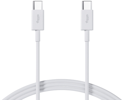 Kabel Allity AUC-03 USB-C - USB-C 2 m 100W White (5906667550184)