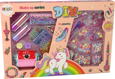Zestaw piękności LEAN Toys do makijażu i biżuterii 15837 (5905679073742)