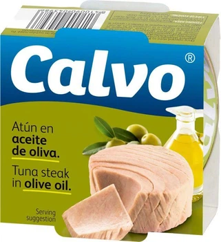 Тунець Calvo Tuna steak in Olive oil в оливковій олії 160 г