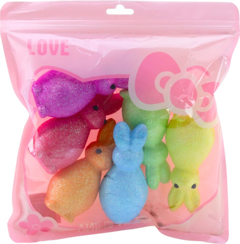 Набір пінопластових кроликів LEAN Toys для фарбування на Великдень, 6 шт., 21318 (5905991037514)