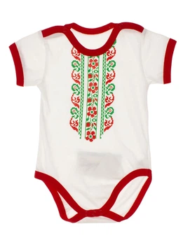Боди-вышиванка для девочки Valeri tex белый 1821-55-029 74 см