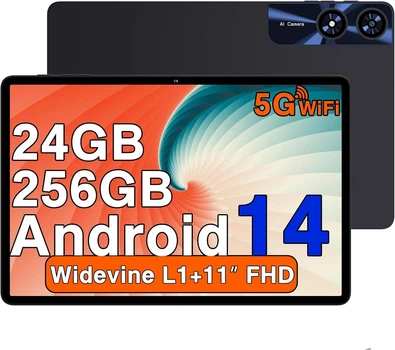 Планшет 11" UJJ U7 8+16/256Gb 4G 2-SIM 8 ядер Android 14 8000 mAh Черно-серый Б/В