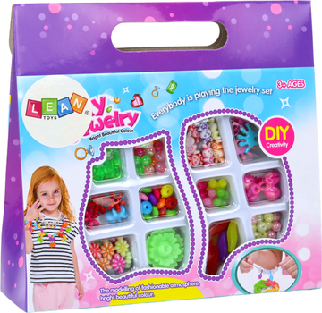 Zestaw do tworzenia biżuterii LEAN Toys Koraliki 19580 (5905991009559)