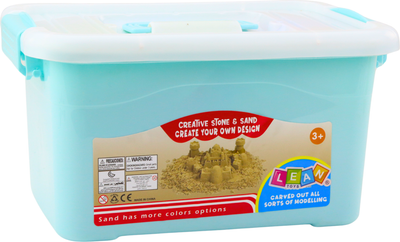 Zestaw LEAN Toys Magiczny Piasek kinetyczny z narzędziami foremkami i dmuchaną planszą 3 kg Różowy 24690 (5905991060406)